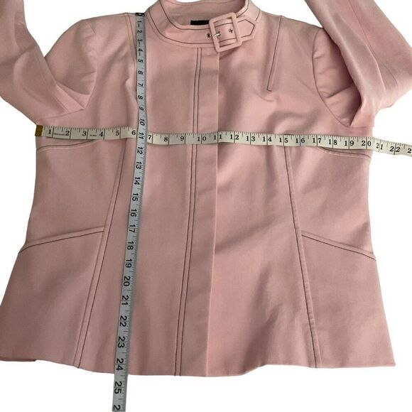 Doncaster Vintage Pantsuit Buckle Neck Jacket Trousers Pink Cotton Blend Size 14 - Picture 7 of 14
